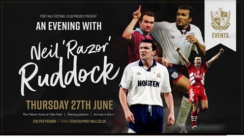Port Vale FC Proudly Present: An Evening With Neil 'Razor' Ruddock