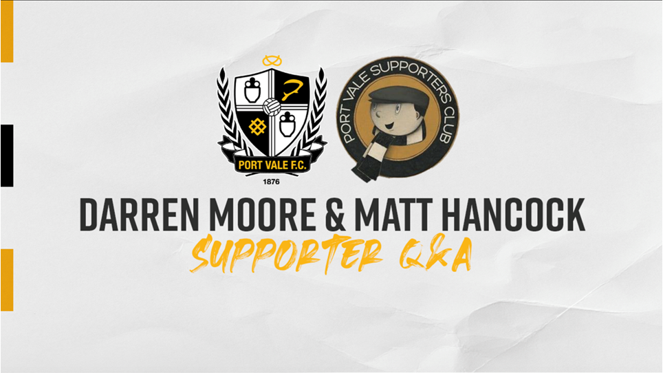 Watch Live | An Evening with Darren Moore and Matt Hancock